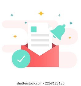 send red envelope vector illustration art