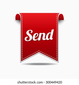 Send Red Vector Icon Design