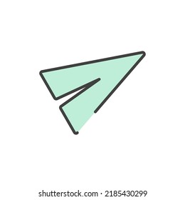 send, share icon vector illustration logo template for many purpose. Isolated on white background. full color cartoon