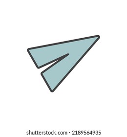 Send, share icon vector illustration logo template for many purpose. Isolated on white background. full color cartoon