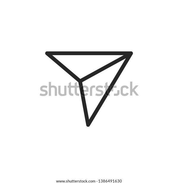 Send\
Social Media Icon Isolated On White Background. Direct Symbol\
Modern Simple Vector For Web Site Or Mobile\
App