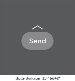 Send Story Button Icon of Social Media. Vector Illustration