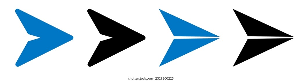 Send symbol icon, send message paper airplane sign – vector