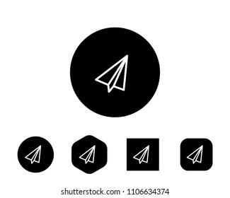  Send symbol icon Vector Illustration