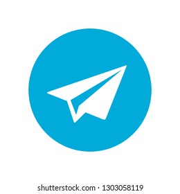 Send symbol, paper airplane icon – for stock vector