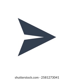 Send Telegram Icon Black and White Vector Graphic