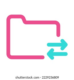 Send Transfer Sharing Folder Icon 