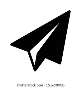 send vector glyph flat icon  