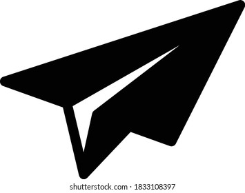 send vector glyph flat icon