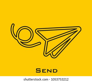 Send vector icon