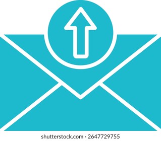 Ícone Enviar vetor. Pode ser usado para impressão, aplicativos móveis e da Web.