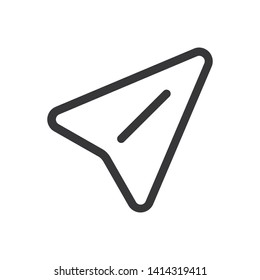 Send vector icon in modern design style for web site and mobile app