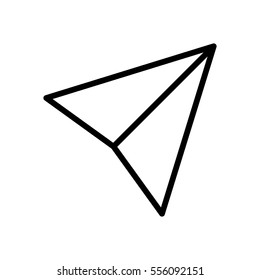 Send vector minimal single flat icon.