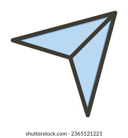 Send Vector Thick Line Filled Colors Icon For Personal And Commercial Use.
