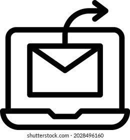 send vector thin line icon