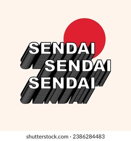 Diseño de afiches tipográficos de moda en Sendai