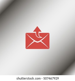 Sending email, envelope icon.