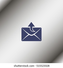 Sending email, envelope icon.