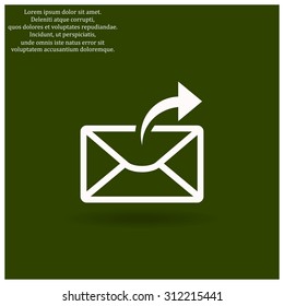 Sending email, envelope. icon. vector design