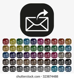 Sending email, envelope. icon. vector design