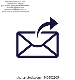 Sending email, envelope. icon. vector design
