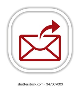 Sending email, envelope. icon. vector design