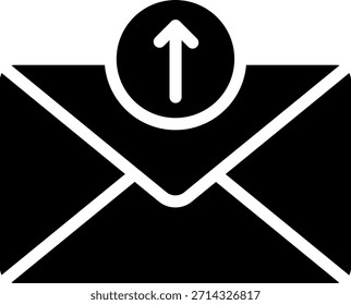 Enviar Ícone de Email: Envelope com Sinal de Seta