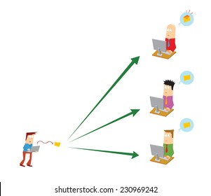 sending email to people