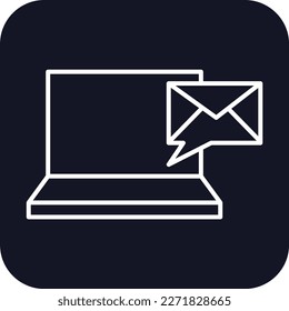 Sending Feedback Icons with black filled outline style. Thin line icon related to feedback, rating, testimonials, quick response, satisfaction and more. Simple web icon. Vector illustration