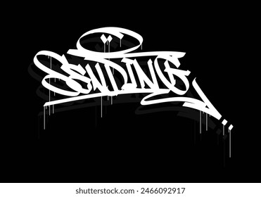 SENDING graffiti tag word design