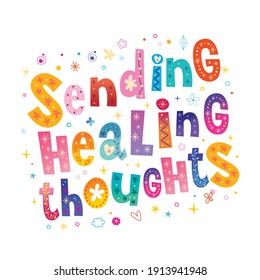 sending healing thoughts greeting card