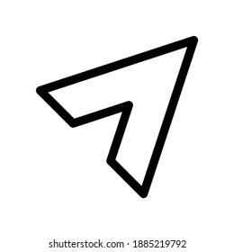sending icon or logo isolated sign symbol vector illustration - high quality black style vector icons
