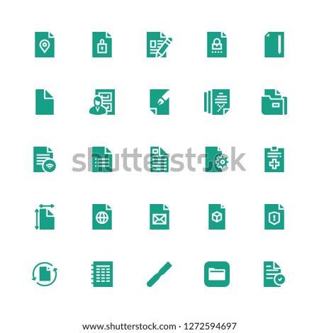 sending icon set. Collection of 25 filled sending icons included File, Files