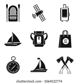 Sending icons set. Simple set of 9 sending vector icons for web isolated on white background