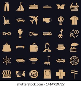 Sending icons set. Simple style of 36 sending vector icons for web for any design