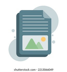 Sending image file with flat style. Perfect icon for business and presentation