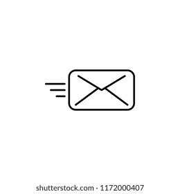 sending letter icon. Element of business icon for mobile concept and web apps. Thin line sending letter icon can be used for web and mobile