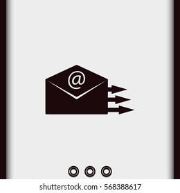 Sending mail icon.