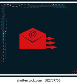 Sending mail icon.