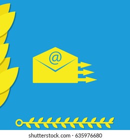 Sending mail icon.