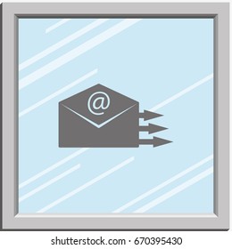 Sending mail icon.