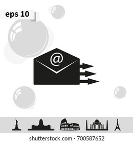Sending mail icon.