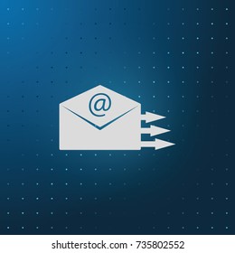 Sending mail icon.