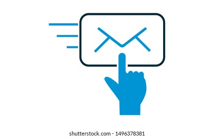 Sending Mail icon, vector design template.