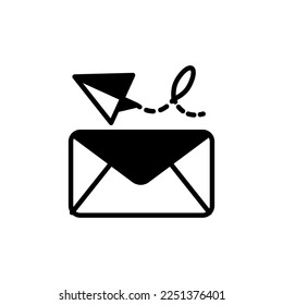 Sending Mail icon in vector. Logotype
