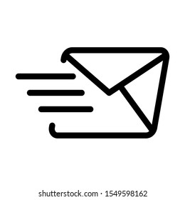 Sending Message outline icon for web design and mobile app