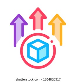 sending parcel icon vector. sending parcel sign. color symbol illustration