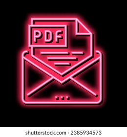 envío del vector de señal de luz neón archivo pdf. enviar ilustración de archivo pdf