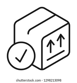 Sending ready icon. Line style