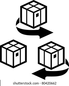 Sending and returning parcels – Vector